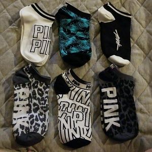 6 pairs of VS Ultimate Pink Socks, drifit nylon